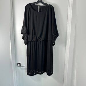Jessica Howard Elegant Black Long Sleeve Dress